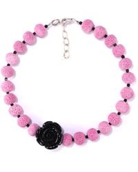 Mineralgems•Studio - Madrepora Coral Necklace With Rose - Lyst