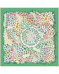 Jessie Zhao New York - Double Sided Silk Scarf Of Garden - Lyst