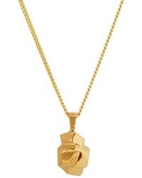 Edge Only - Rock Pendant 18Ct Vermeil - Lyst