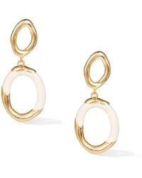 Retro Chic - Time Ripples Round Earrings - Lyst
