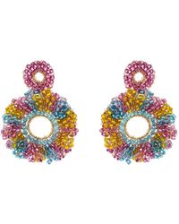 Lavish by Tricia Milaneze - Candy Color Mix Marigold Handmade Crochet Earrings - Lyst
