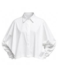 Elamins - Oversize Sleeve Collar Top - Lyst