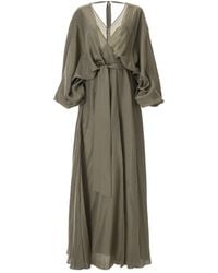 Lita Couture - Pure Silk Wrap Dress - Lyst