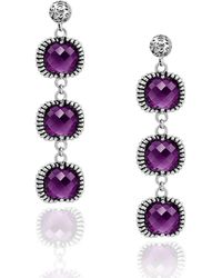 Unaloe - Super Fantasy Earrings– Timeless Elegance With Three Crystal - Lyst