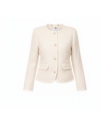 Franchetti Bond - Neutrals Milana Off Weave Jacket - Lyst