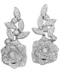 Chanel Joan Elkayam - Crystal Flower Dangle Earrings - Lyst