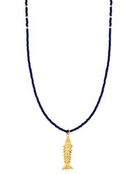 The Pheia - Movable Fish Beaded Necklace - Lyst