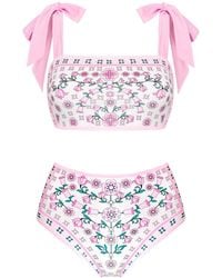 Jessie Zhao New York - Blossom Reversible Two-Piece Swimsuit - Lyst