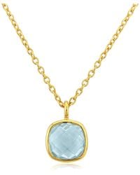 Auree - Brooklyn Gold Vermeil & Blue Topaz Necklace - Lyst
