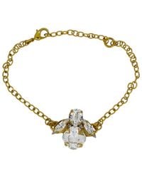 Vickisarge - Neutrals The Clear Bee Bracelet - Lyst