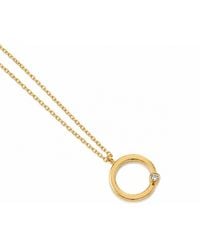 Cier - Diamond Circle Necklace Pendant - Lyst