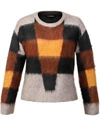 Smart and Joy - Check Pattern Oversize Jumper - Lyst