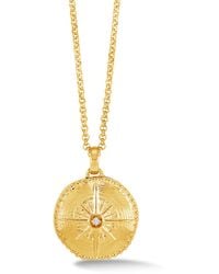Dower & Hall - True North Diamond Locket Vermeil - Lyst
