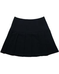 2KStyle - Tolu Pleated Crepe Mini Skirt - Lyst