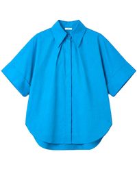 Arto. - Be Bright & Excited Cuff Short Sleeve Flared Shirt - Lyst
