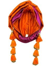 Julia Clancey - Snazzy Hot & Jaffa Silk Dorado Turban - Lyst