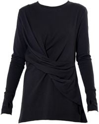 Metamorph - Cotton Slim Fit Top With Thumbhole Sleeves - Lyst