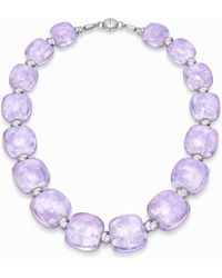 Gold & Honey - Beaded Lucite Necklace For Brunch - Lyst