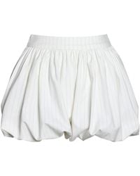 Miss Circle New York - Sylvie Pinstripe Bubble Shorts - Lyst
