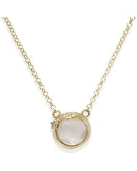 Vintouch Italy - Ad Astra Gold-plated Pink Quartz Necklace - Lyst
