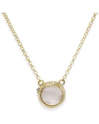 Vintouch Italy - Ad Astra Gold-plated Pink Quartz Necklace - Lyst