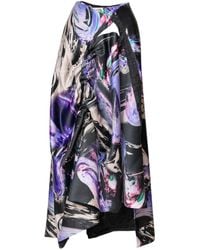 ARTISTA - Queeny Draped Asymmetric Maxi Skirt - Lyst