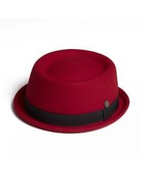 Dasmarca Hats - Jack Ruby Felt Skimpy Brim Short Brim Rude Boy Mod Style Porkpie Hat - Lyst
