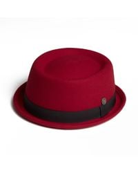 Dasmarca Hats - Jack Ruby Felt Skimpy Brim Short Brim Rude Boy Mod Style Porkpie Hat - Lyst