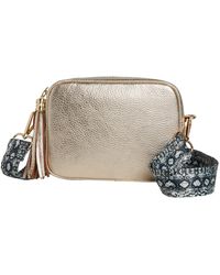 Betsy & Floss - Verona Crossbody Tassel Bag With Snake Print Strap - Lyst