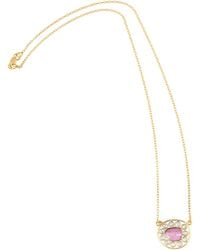 Opium Jewels - Tourmaline Crystal Jali Necklace - Lyst