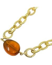 Harfi - Citrine November Birthstone Statement Pendant Necklace - Lyst