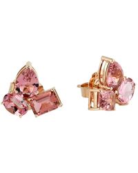 Artisan - Rose Tourmaline Multi-Shape Stud Earrings - Lyst