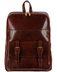 Time Resistance - Leather Backpack Travel Bag - Lyst