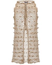 Andreeva - Metallic Handmade Crochet Skirt - Lyst