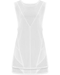 Kim Foley - High-Low Beach Cover-Up Athletic Mesh Dress - Lyst