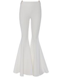 Nissa Cut-out Flared Pants - White
