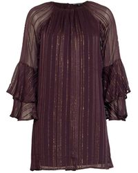 Rose & Nancy - Kaia Flute Sleeve Mini Dress - Lyst