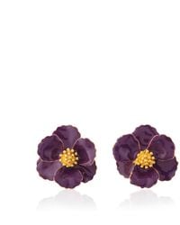 Milou Jewelry - Petite Flower Earrings - Lyst
