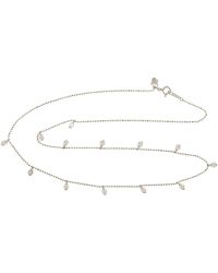 Artisan - 18K Round Diamond Station Chain Necklace - Lyst