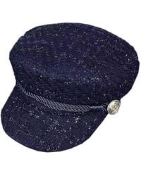 Chanel Joan Elkayam - Braided Trim Tweed Baker Boy Hat - Lyst