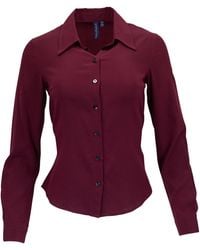 lords of harlech - Sutton Port Stretch Silk Long-Sleeve Shirt - Lyst