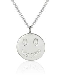 Cartography - You Twat Smiley Necklace - Lyst