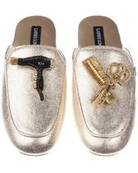 Laines London - Classic Mules With Hairdresser Brooches - Lyst