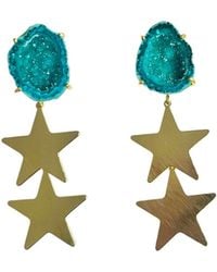 Magpie Rose - Double North Star Earrings - Lyst