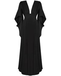 Lily Phellera - Kimono Sleeve Viscose Maxi Dress - Lyst