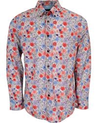 lords of harlech - Morris Rose Floral Shirt - Lyst