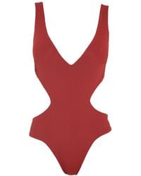 Rive & Rituel - Arabella Bordeaux One Piece - Lyst