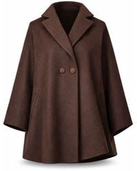 Nikka Place - Oversize Wool Cloak Coat With Pockets - Lyst