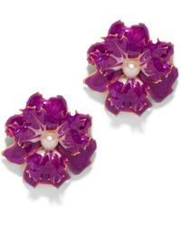 The Pink Reef - Lace Earring - Lyst