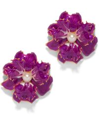 The Pink Reef - Lace Earring - Lyst